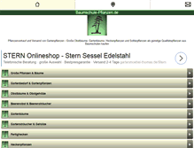 Tablet Screenshot of baumschule-pflanzen.de